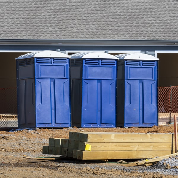 is there a specific order in which to place multiple porta potties in Morton Michigan